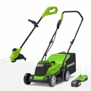 Greenworks GD24LM33K2 24v Cordless Mower & Trimmer (kit)